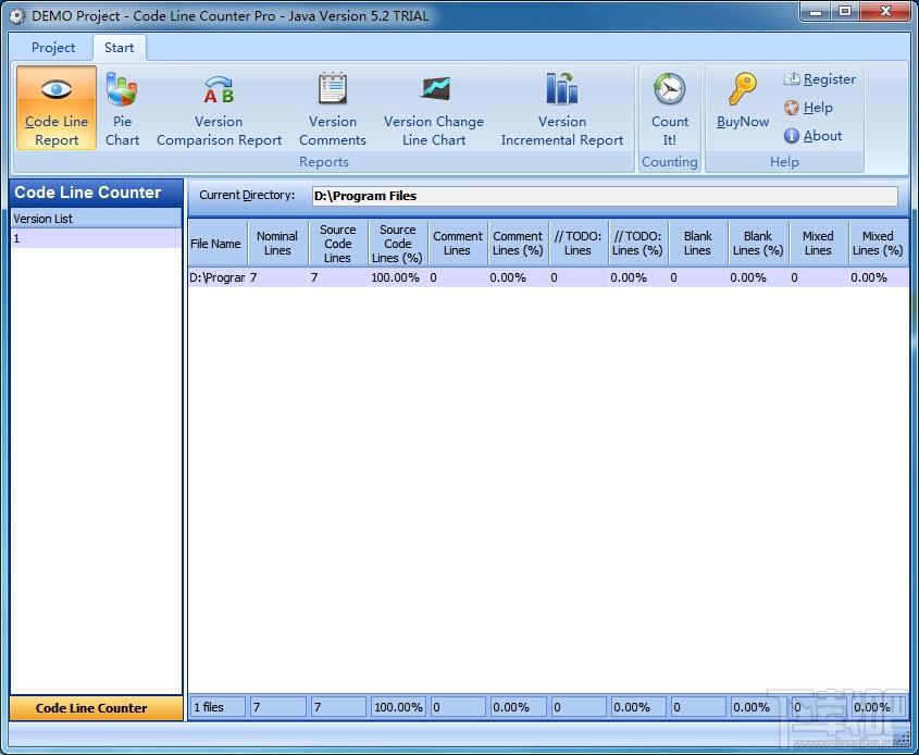 Code Line Counter Pro - Java Version,Code Line Counter,Java Version,代码行数计算器