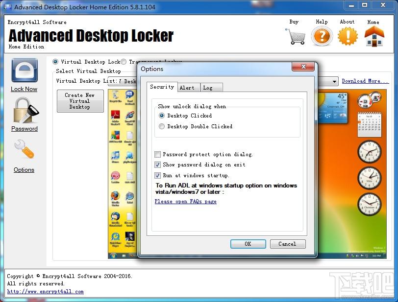 Advanced Desktop Locker,桌面锁定软件