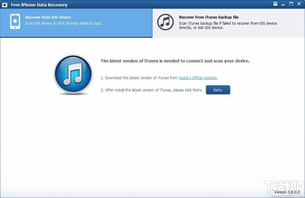 Free iPhone Data Recovery下载,免费的iPhone数据恢复,数据恢复
