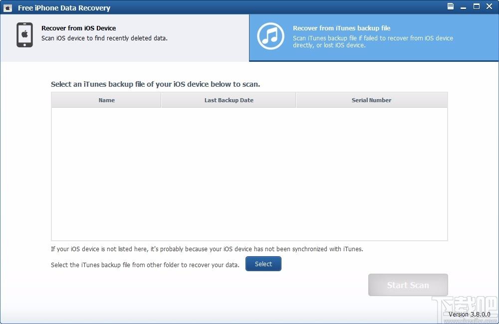 Free iPhone Data Recovery下载,免费的iPhone数据恢复,数据恢复