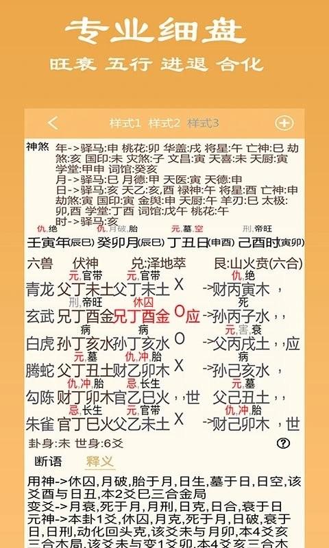 大师六爻排盘软件下载,大师六爻,周易app